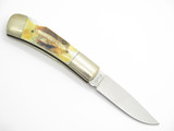 Vtg 1982-85 Parker & Son K411 Seki Japan 3.5" Stag Folding Lockback Pocket Knife