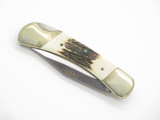 Vtg 1982-85 Parker & Son K422 Seki Japan 3.5" Stag Folding Lockback Pocket Knife