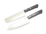 Masahiro Nakiri & Santoku Kitchen Chef Knife Set Seki Japan AUS8 Sushi Cutlery