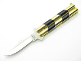 Vintage K.T. Cutler North Man Kanetsune Seki Japan 4.25" Brass Folding Balisong Butterfly Knife