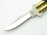 Vintage K.T. Cutler North Man Kanetsune Seki Japan 4.25" Brass Folding Balisong Butterfly Knife
