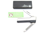 Vtg Vernco 9V-353 HiCV Black Angus Seki Japan Gentleman Folding Pocket Knife NOS