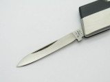 Vtg Vernco 9V-353 HiCV Black Angus Seki Japan Gentleman Folding Pocket Knife NOS