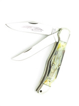 Vtg 1982-85 Parker & Son K409 Seki Japan 5.25" Stag Large Folding Hunter Knife