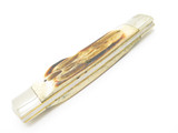 Vtg 1982-85 Parker & Son K404 Seki Japan 4.75 Gunstock Stag Folding Pocket Knife