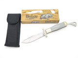 Vtg 1982-85 Parker & Son K418 Seki Japan Micarta Damascus Folding Safety Knife
