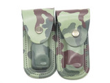 Vtg 1980s Parker Imai Japan Camo Rubber 4" Folding Hunter Lockback Knife Sheath