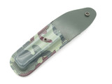 Vtg 1980s Parker Imai Japan Camo Rubber 5" Folding Hunter Lockback Knife Sheath