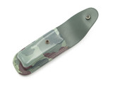 Vtg Parker Imai Japan Camo Rubber 4.5" Folding Hunter Lockback Knife Sheath
