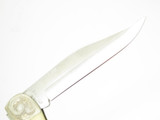Vtg 1977 Case Moby Dick Limited #1952 Whale Scrimshaw Bone Folding Hunter Knife