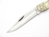 Vtg 1977 Case Moby Dick Limited #1952 Whale Scrimshaw Bone Folding Hunter Knife