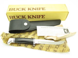 Vtg Pre-1986 Buck 105 Pathfinder Black Phenolic Fixed Blade Hunting Knife in Box