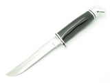 Vtg Pre-1986 Buck 105 Pathfinder Black Phenolic Fixed Blade Hunting Knife in Box