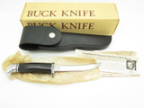 Vtg 1972-86 Buck 118 Personal Black Phenolic Fixed Blade Hunting Knife in Box