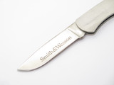 Vtg Smith & Wesson USA 6064 Stainless Gentleman Folding Lockback Pocket Knife