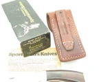 Vtg 1980 Browning USA Sportsman 35181F 4" Folding Hunter Lockback Knife In Box