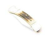Vintage Seizo Imai Imax Seki Japan Stag 3" Folding Hunter Lockback Pocket Knife