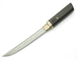 A&R Russia Custom Mini Damascus Samaurai Tanto For Seki Japan Knife Show