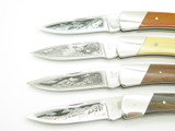 Vintage 1981 Buck 501 Squire Grand Slam Etch Folding Lockback Pocket Knife Set