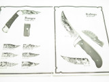 Vtg 1977 Buck Aurum Etch Literature Brochure for 401 Fixed 110 112 Folding Knife