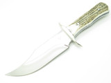 2000s Buck 905 Mountain Man Bowie BG-42 Custom WBC Elk Stag Fixed Knife