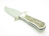 2000s Buck 905 Mountain Man Bowie BG-42 Custom WBC Elk Stag Fixed Knife