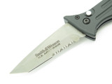 Vintage c. 1990s Smith & Wesson USA SW-1250 Army Issue Tanto Auto Folding Automatic Switch Blade Knife
