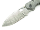 Custom Leroy Remer Buck 889 Strider Ladder Damascus Carbon Fiber Folding Knife