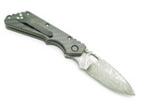 Custom Leroy Remer Buck 889 Strider Zebra Damascus Carbon Fiber Folding Knife