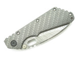 Custom Leroy Remer Buck 889 Strider Zebra Damascus Carbon Fiber Folding Knife