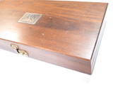 Vtg Buck Aurum Walnut Wood Display Case Box For 401 Fixed 110 112 Folding Knife