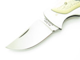 Vtg 80s Ka-bar Olean NY 1500 Seki Japan Scrimshaw Folding Lockback Pocket Knife