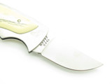 Vtg 80s Ka-bar Olean NY 1500 Seki Japan Scrimshaw Folding Lockback Pocket Knife