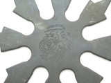 Vintage 1980 Parker Cut Co. 4.5" Shuriken Ninja Seki Japan Tak Fukuta Black 8 Point Throwing Star
