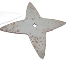 Lot of 3 Vintage 1980 Valor Shuriken Ninja Seki Japan Tak Fukuta Stainless Steel 4 Point Throwing Star
