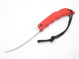 Vintage Kershaw 1244TF Seki Japan Large Orange Fillet Lockback Folding Knife