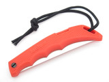 Vintage Kershaw 1244TF Seki Japan Large Orange Fillet Lockback Folding Knife