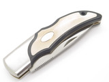 Vintage 1996 Hiro Seki Japan 5" AUS6 Micarta Large Folding Hunter Lockback Knife