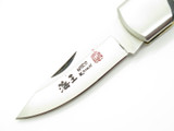 Vintage 1996 Hiro Seki Japan 4" AUS6 Micarta Folding Hunter Lockback Knife