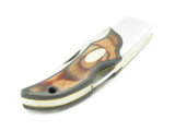 Vintage 1996 Hiro Seki Japan 4" AUS6 Wood Gent Folding Hunter Lockback Knife