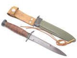 Vtg Seki Japan Parker USM3 WWII Marines Fixed Fighting Knife M8A1 L Scabbard