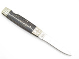 Vtg Marbles Tak Fukuta Seki Japan Buffalo Scrolled Folding Lockback Pocket Knife