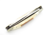 Vtg Parker Fukuta Seki Japan Stag Texas Longhorn Scrolled Folding Lockback Knife