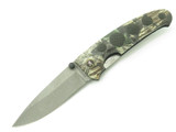 Vtg Browning 6012 Barracuda Hiro Seki Japan Camo Folding Hunter Pocket Knife