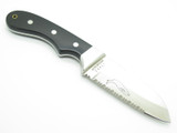 Vtg Myerchin Hiro Seki Japan Black Bl Offshore Marine Whale Rigging Fixed Knife