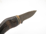 Vtg United Cutlery 739 Flinthorn Seki Japan Chip Flint Buffalo Horn Fixed Knife