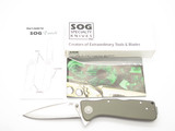 Vtg Sog USA Pat Pend Twitch XL Graphite Aluminum AUS8 Folding Lock Pocket Knife