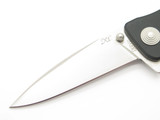 Vtg Sog USA Pat Pend Twitch XL Black Aluminum AUS8 Folding Lock Pocket Knife