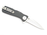 Vtg Sog USA Pat Pend Twitch XL Black Aluminum AUS8 Folding Lock Pocket Knife