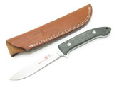 Vtg Seki Cut Bob Lum SC-116 Large Encounter Burl ATS34 Fixed Blade Hunting Knife